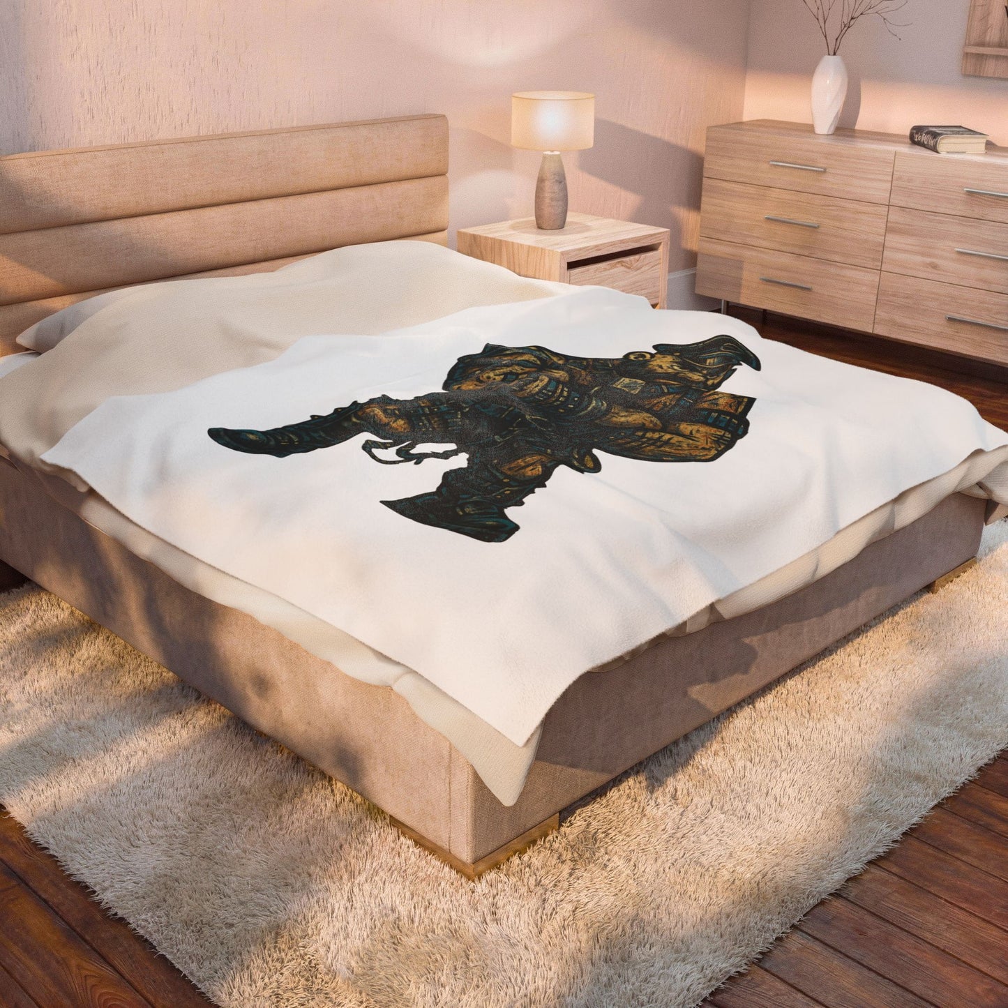 Modern Bear Pride Print Throw Blanket