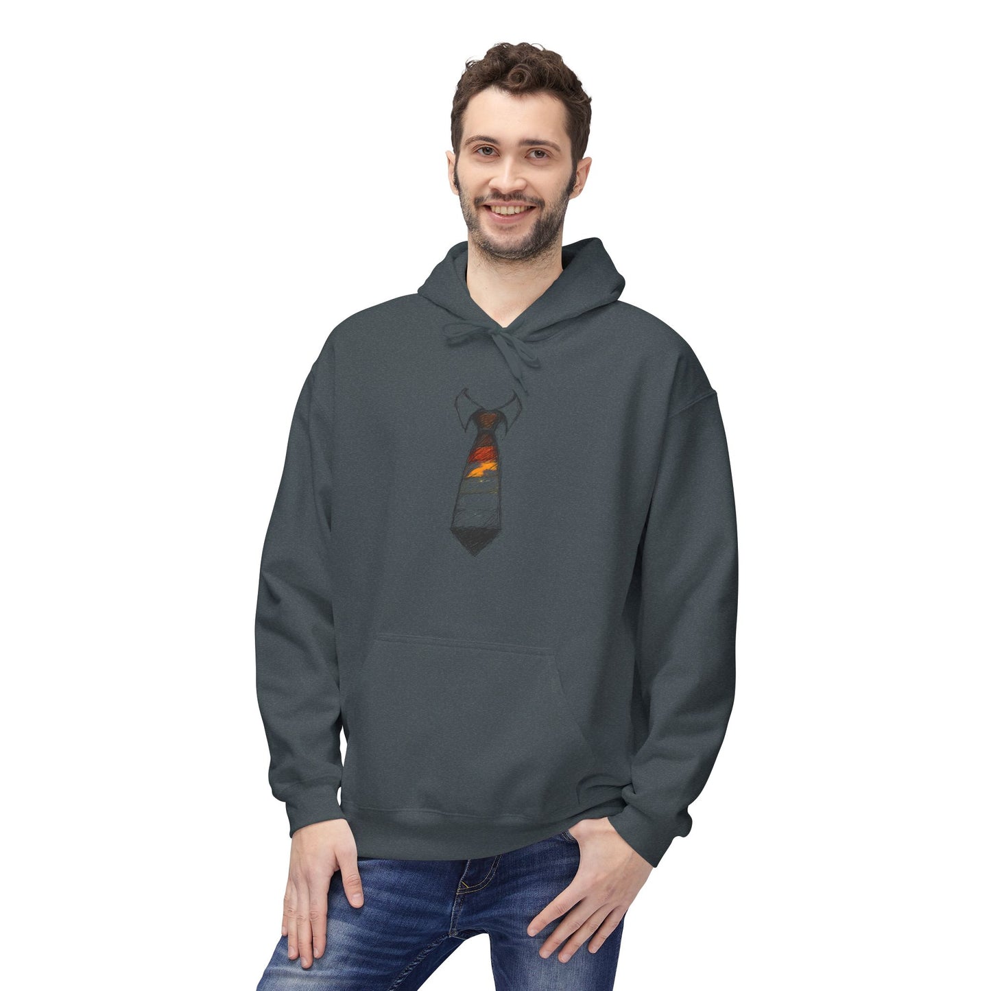 Immaculate Striped Necktie Pride Graphic Hoody