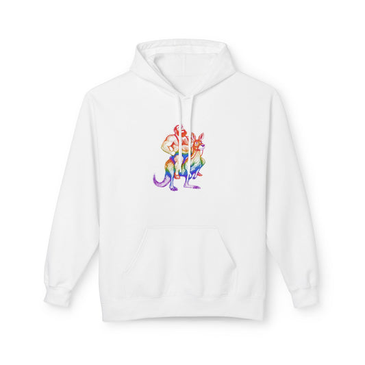 Celeste Rainbow Bear Kangaroo Graphic Hoodie