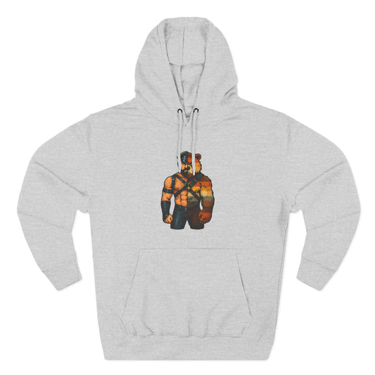 Stylish Bear Brotherhood Pride Cotton Hooded Sweatshirt