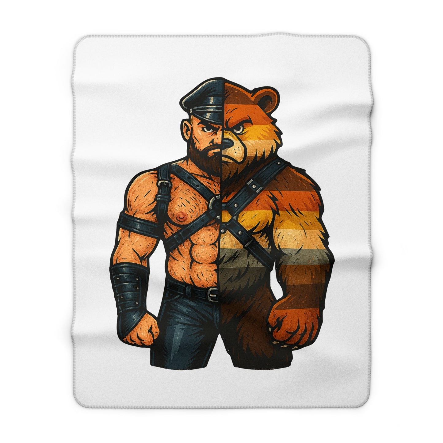 Retro Dual Style Split Fleece Blanket