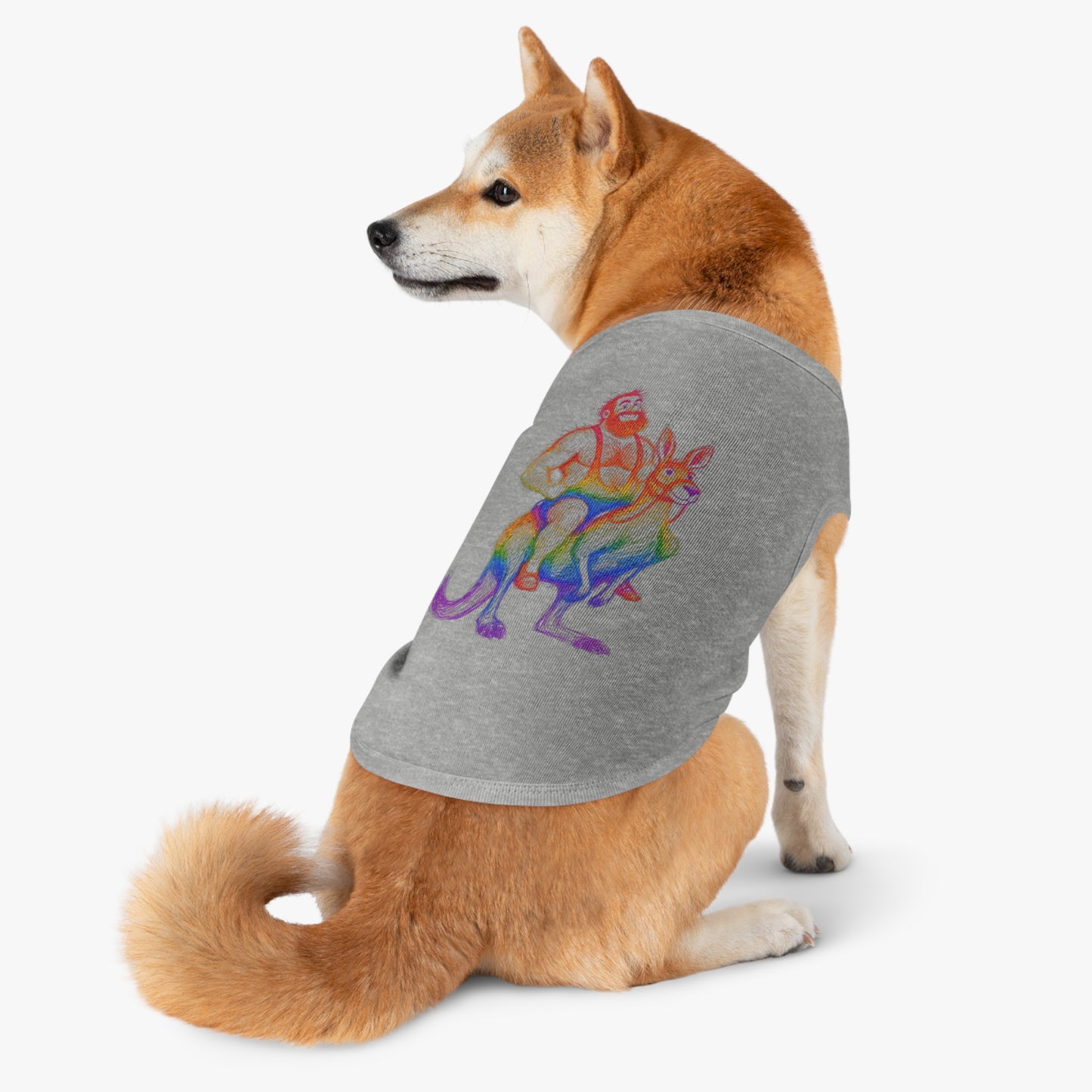 Supreme Rainbow Bear Kangaroo Pet Tank Top