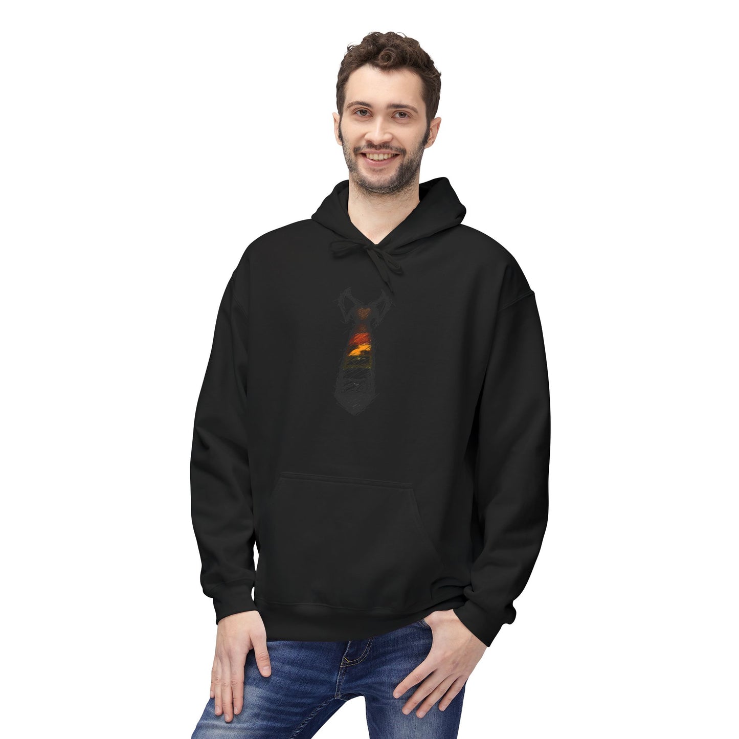 Immaculate Striped Necktie Pride Graphic Hoody