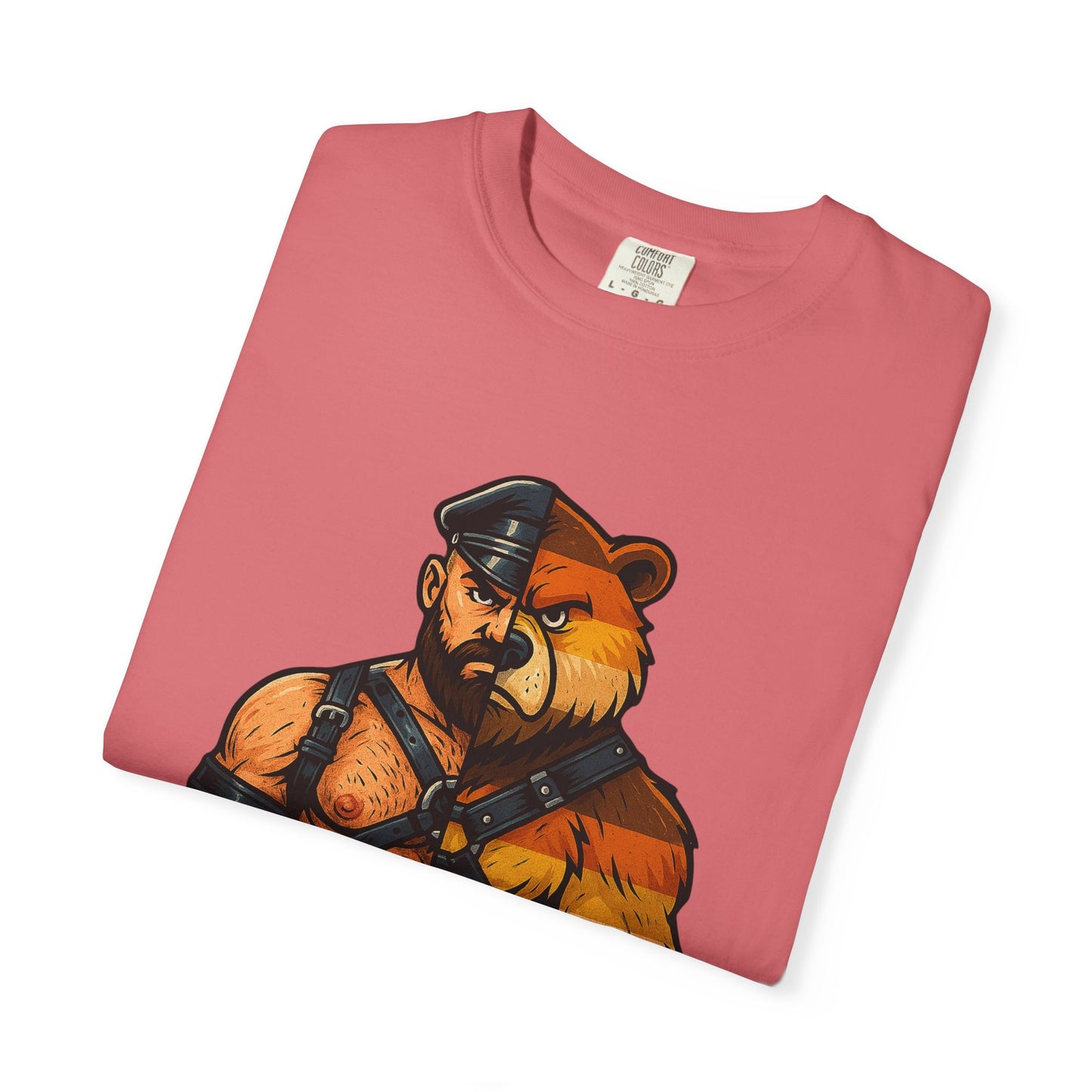 Celeste Bear Brotherhood Split Graphic T-Shirt