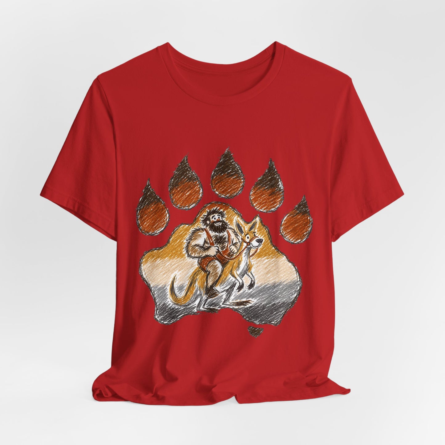 Bear Paw Adventure Tee — Mountain Camper Graphic T-Shirt