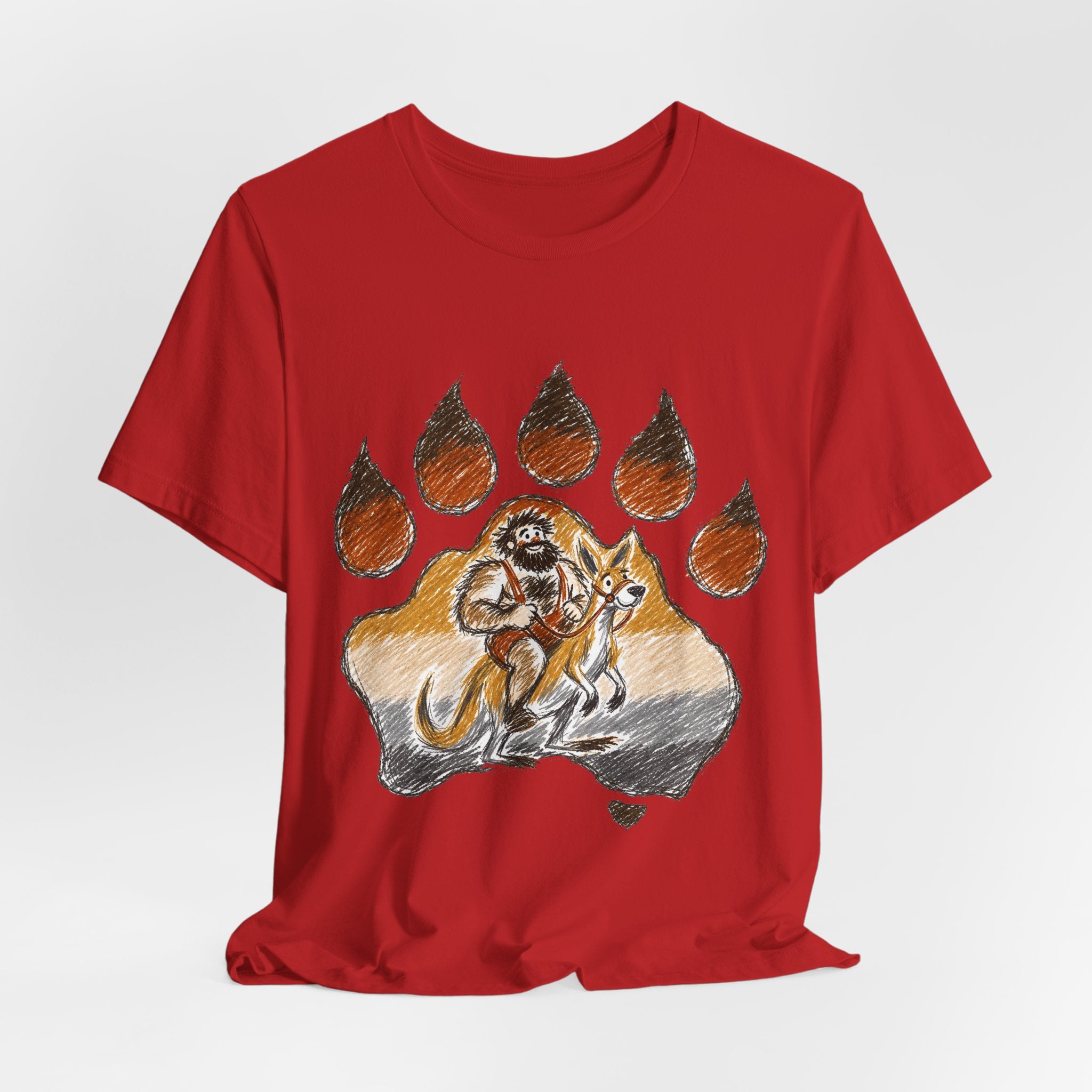 Bear Paw Adventure Tee — Mountain Camper Graphic T-Shirt