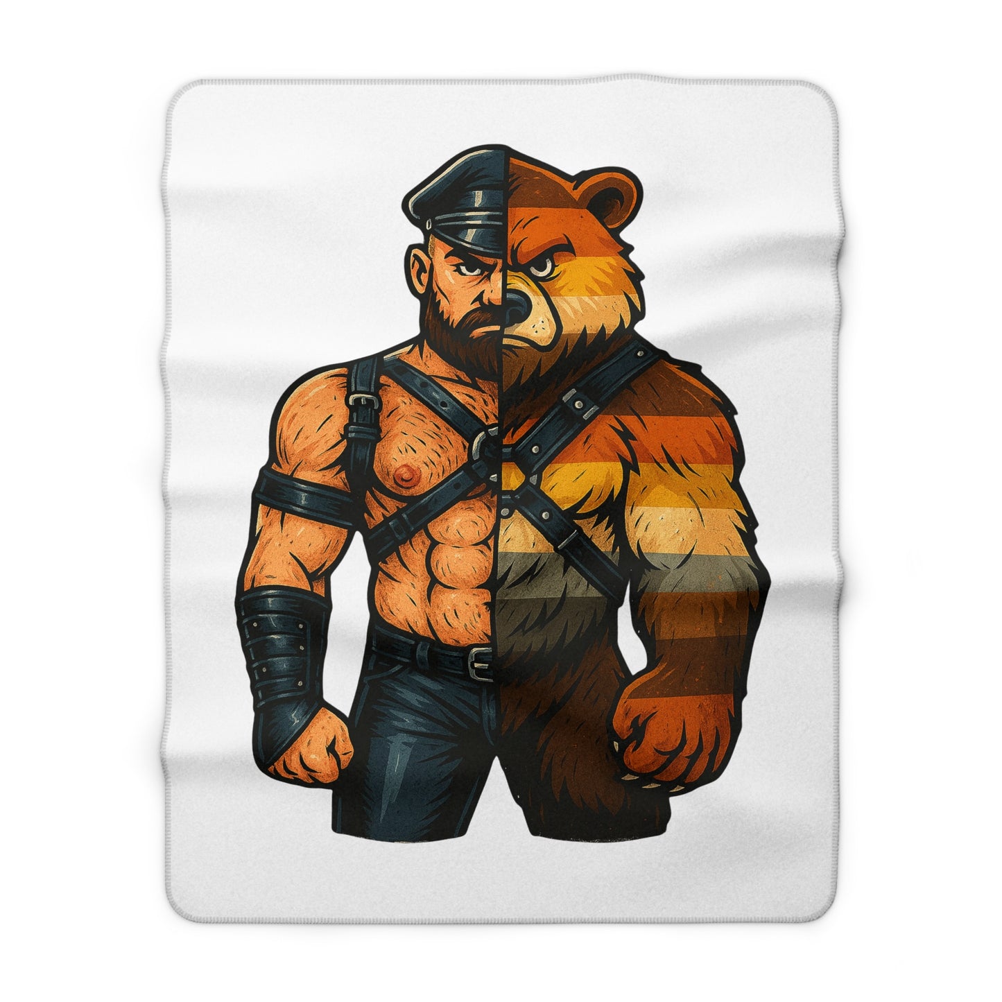 Supreme Split Face Bear Pride Blanket