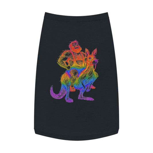 Supreme Rainbow Bear Kangaroo Pet Tank Top
