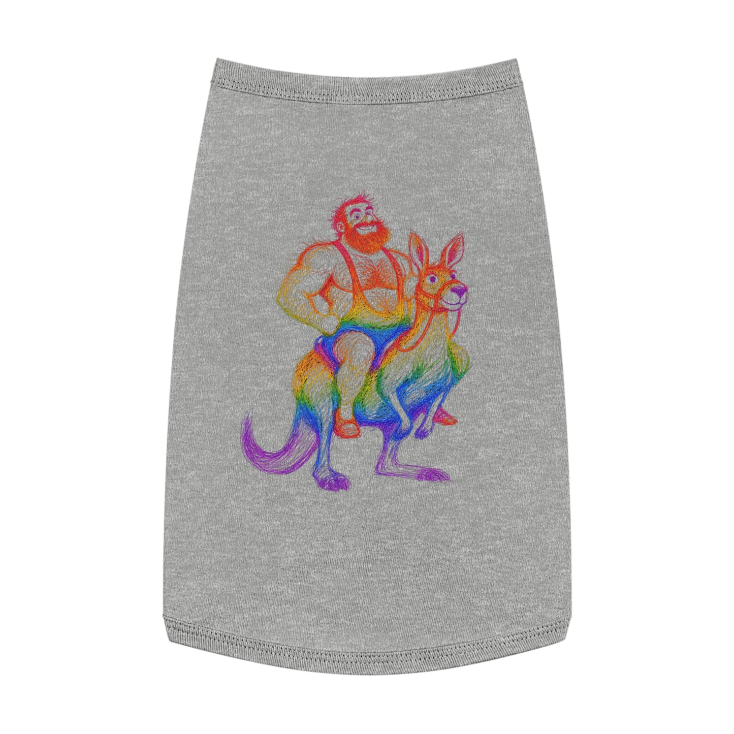Supreme Rainbow Bear Kangaroo Pet Tank Top