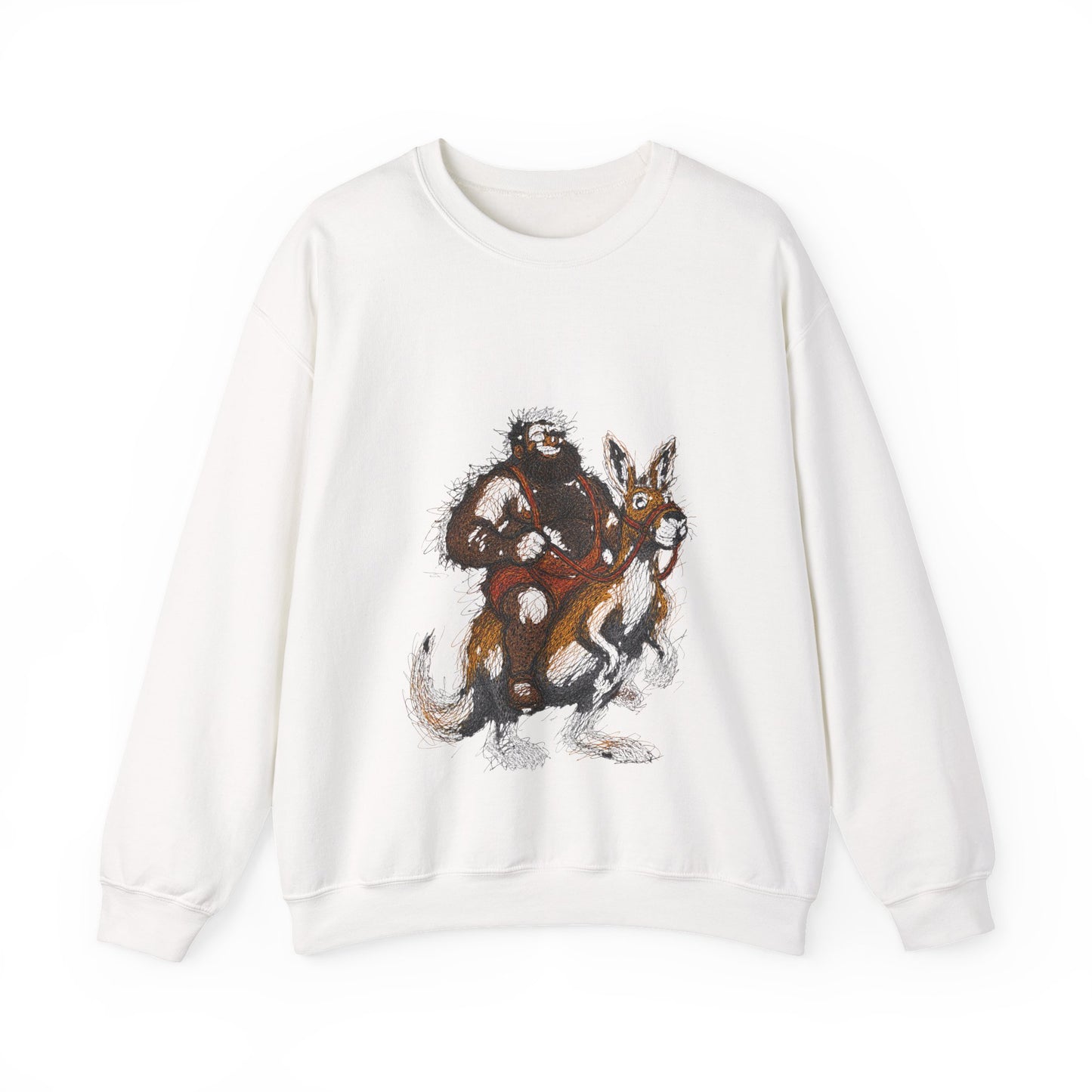 Supreme Bear Kangaroo Graphic Crewneck Sweatshirt