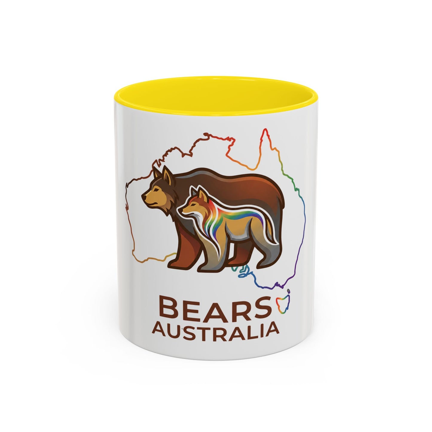 Astral Bears Australia Map Pride Two-Tone Coffee Mug