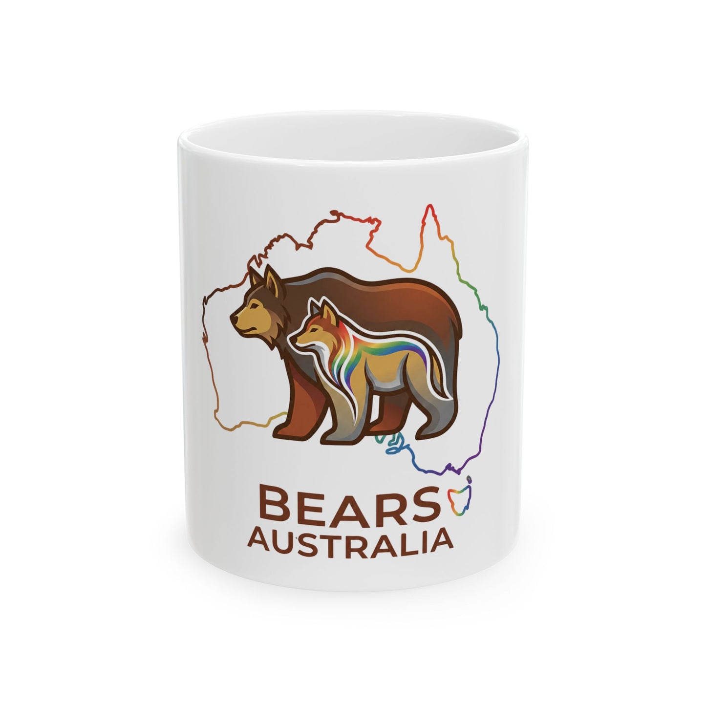 Celestial White Australian Bear Pride Mug