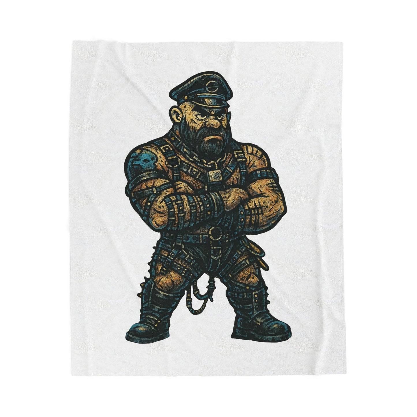 Modern Bear Pride Print Throw Blanket