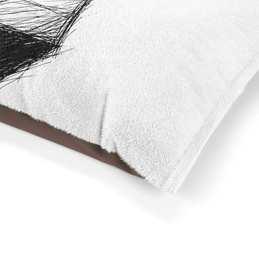 Brilliant Bear Pride Necktie Graphic Pet Bed Pillow