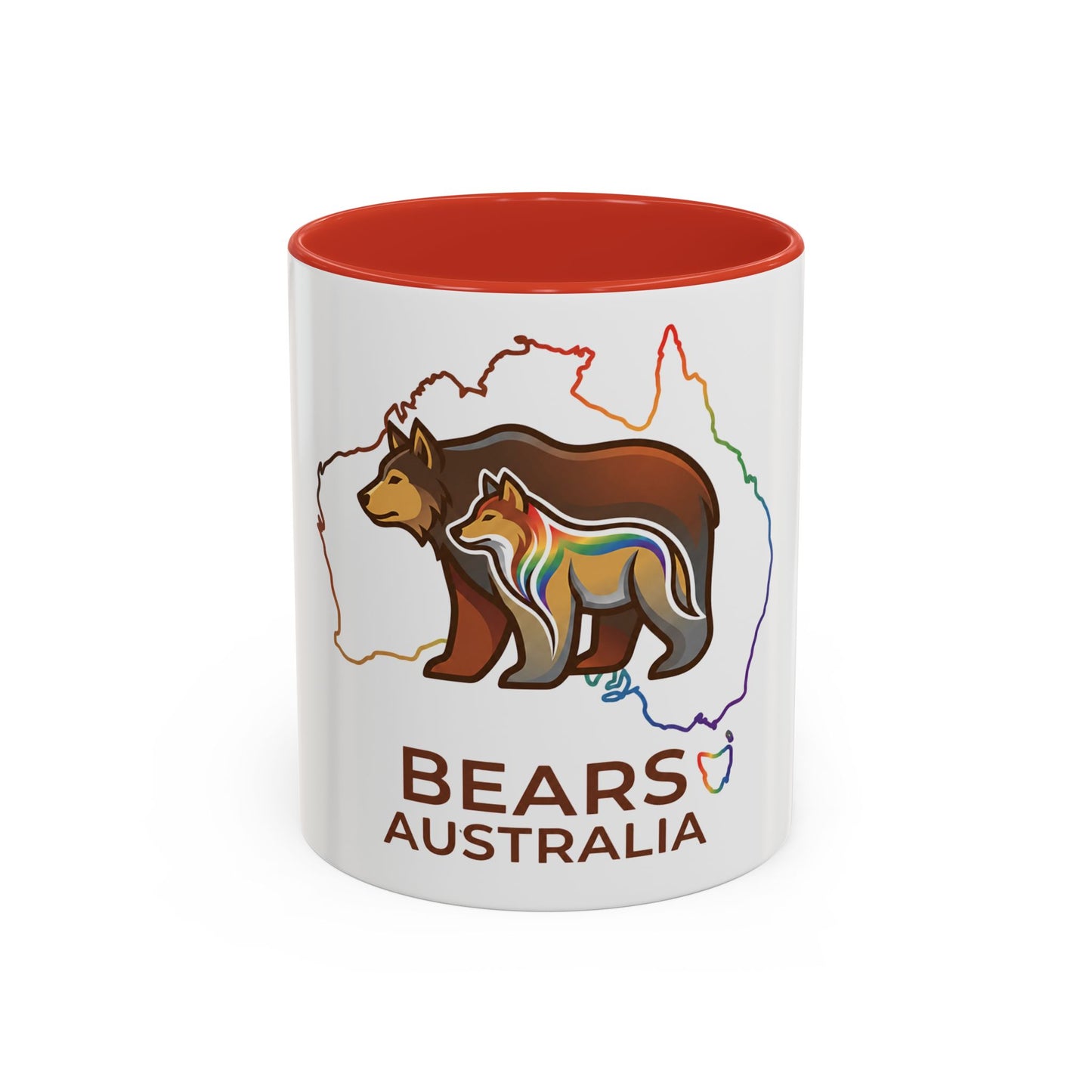 Astral Bears Australia Map Pride Two-Tone Coffee Mug