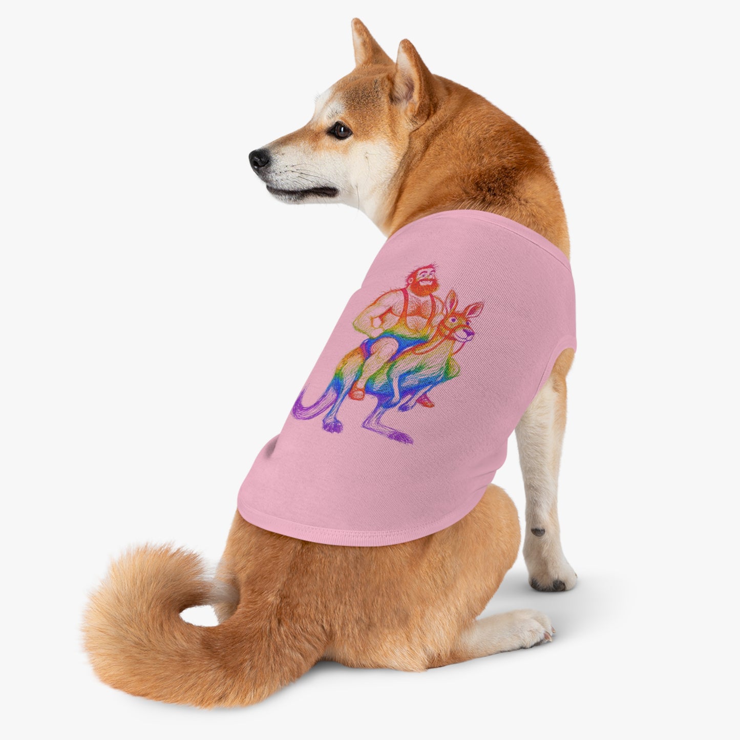Supreme Rainbow Bear Kangaroo Pet Tank Top