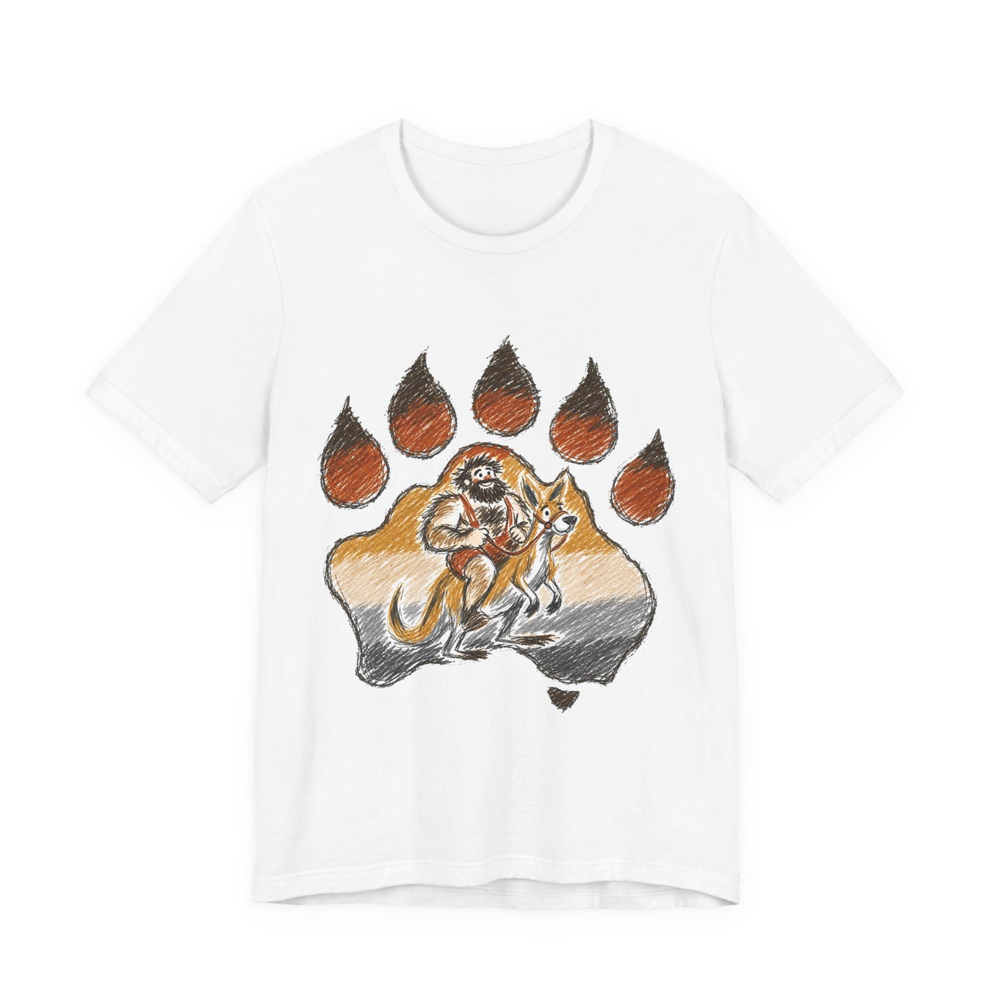 Bear Paw Adventure Tee — Mountain Camper Graphic T-Shirt
