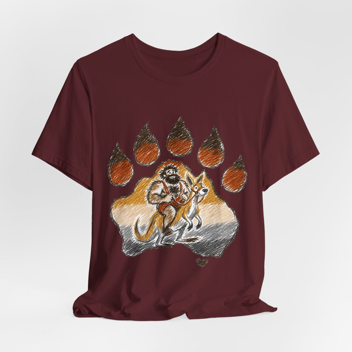 Bear Paw Adventure Tee — Mountain Camper Graphic T-Shirt