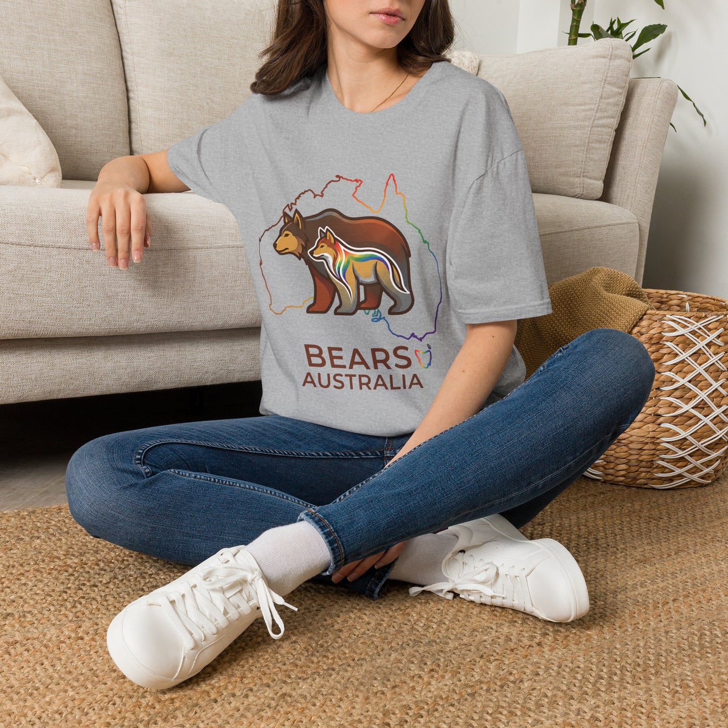 Astral Bears Australia Map Pride T-Shirt