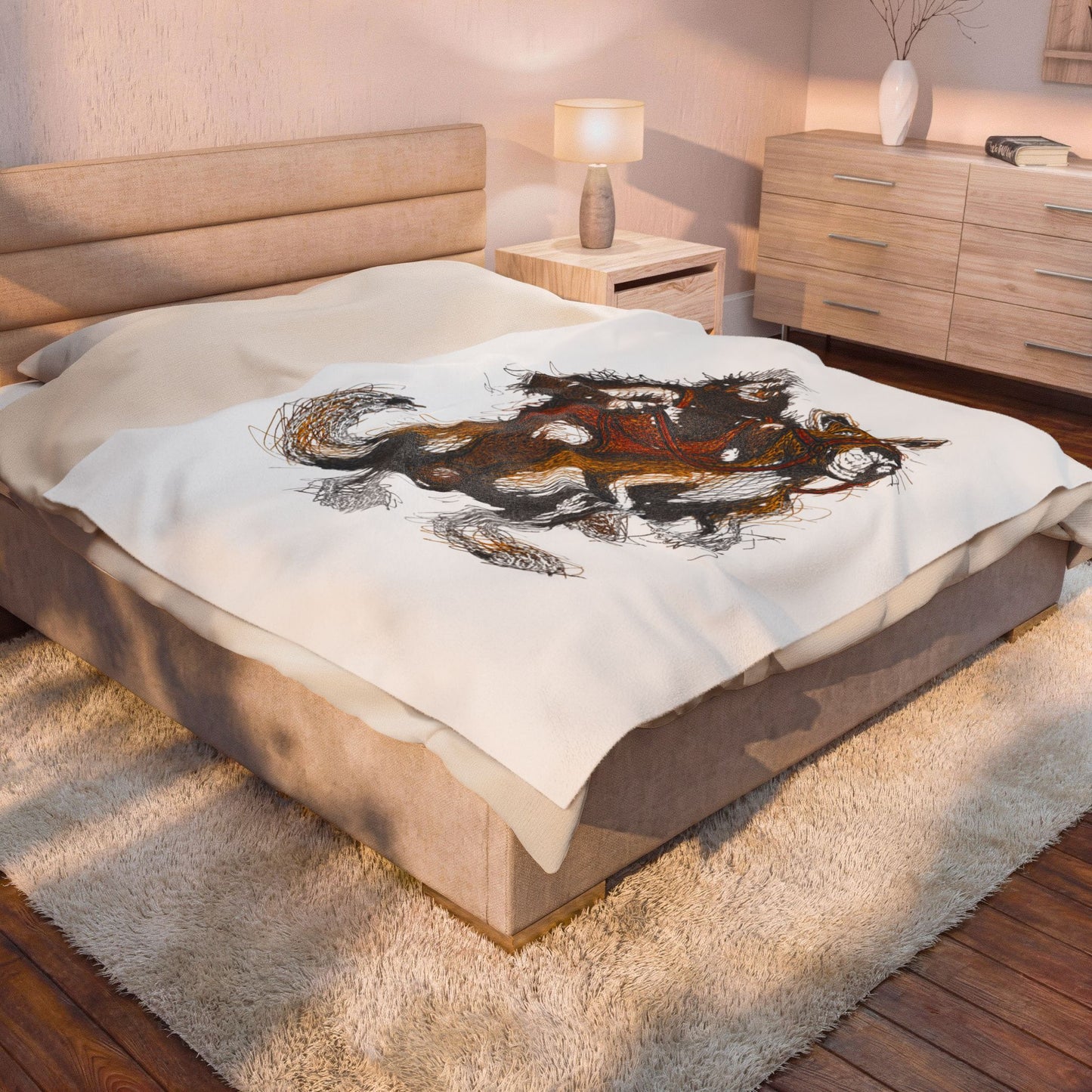 Supreme Bear Kangaroo Graphic Fleece Blanket