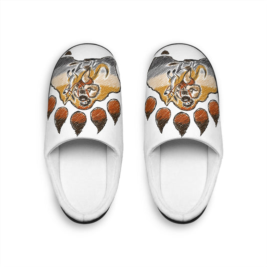 Traditional White Animal Pride Lounge Slippers