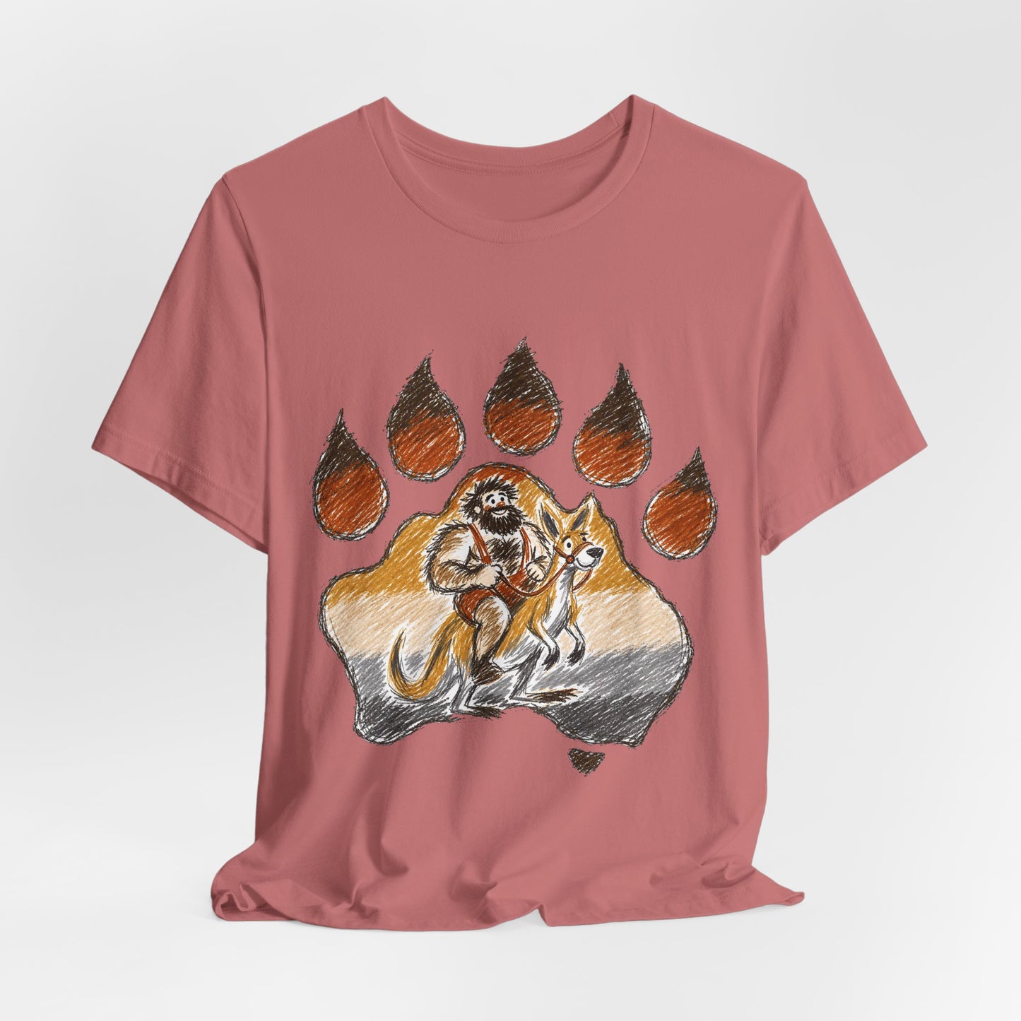 Bear Paw Adventure Tee — Mountain Camper Graphic T-Shirt