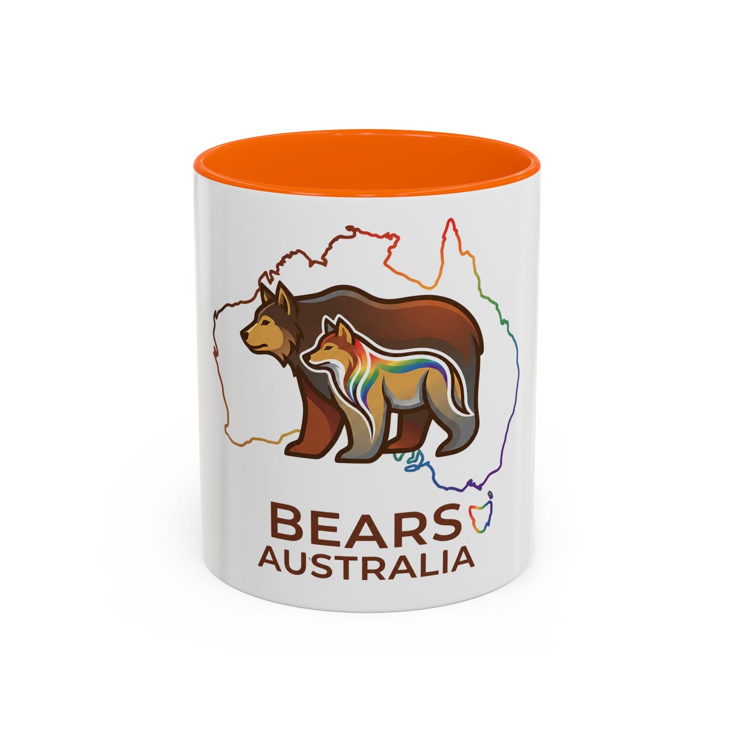 Astral Bears Australia Map Pride Two-Tone Coffee Mug