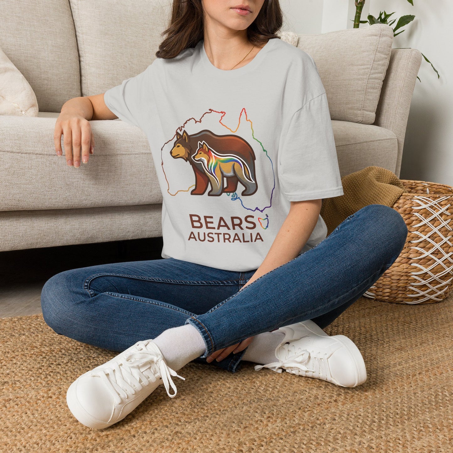 Astral Bears Australia Map Pride T-Shirt