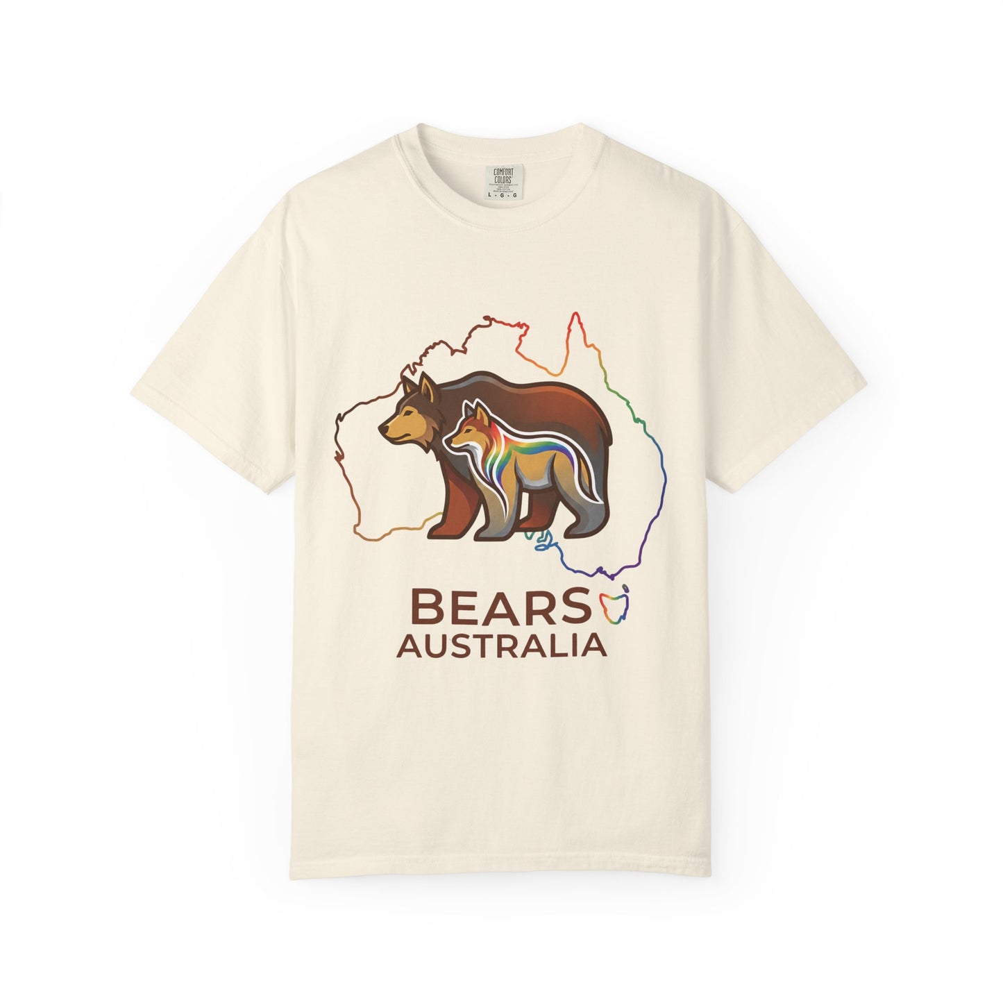 Casual Bears Australia Rainbow Map Print Shirt