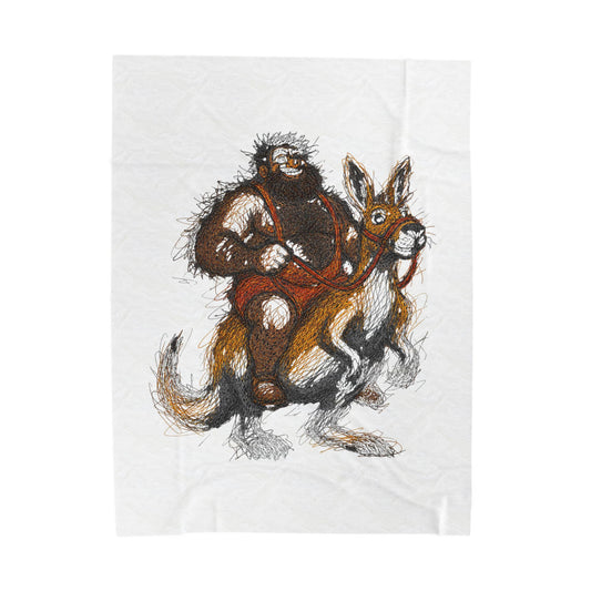 Supreme Bear Kangaroo Graphic Fleece Blanket
