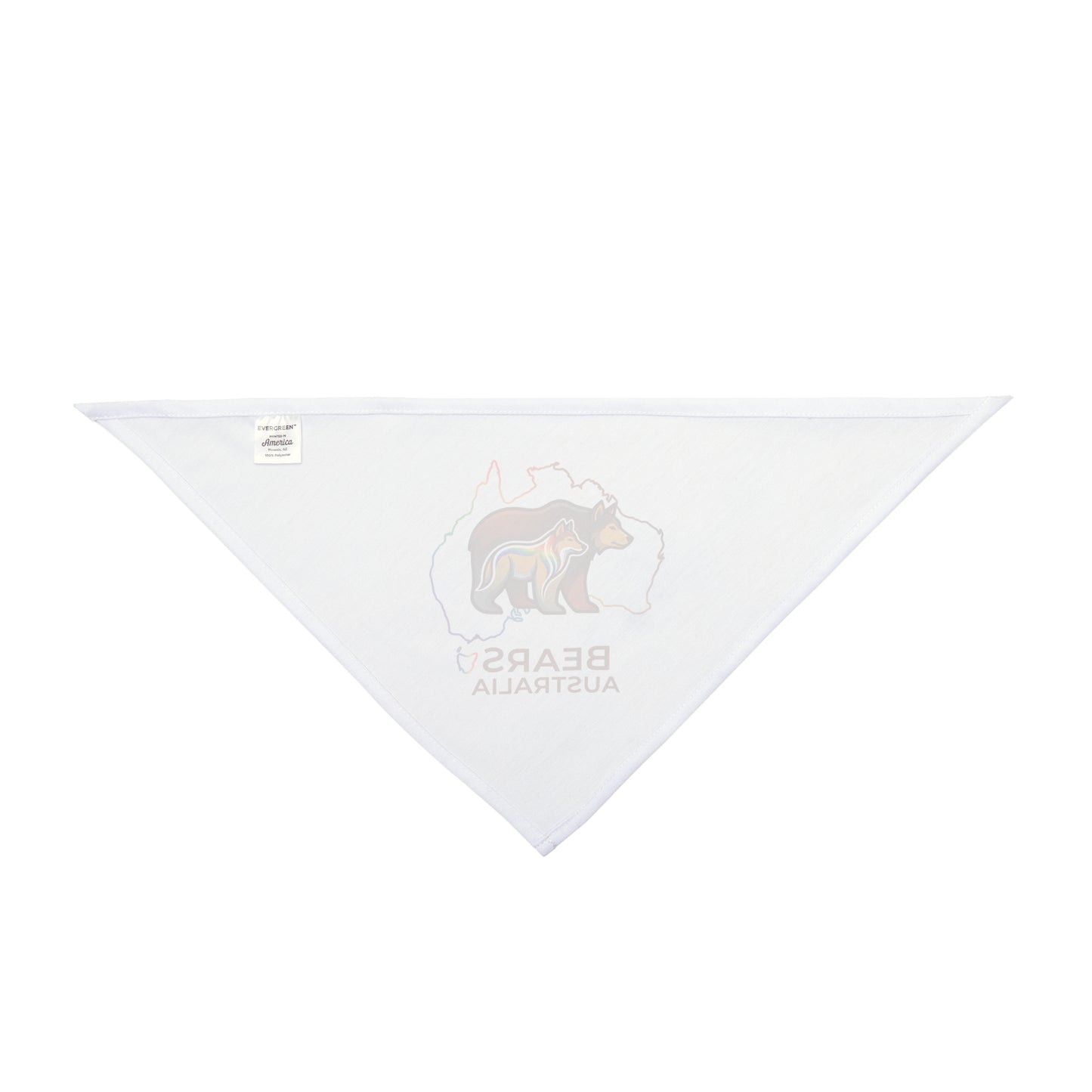 Trendy Bears Australia Map Graphic Dog Bandana