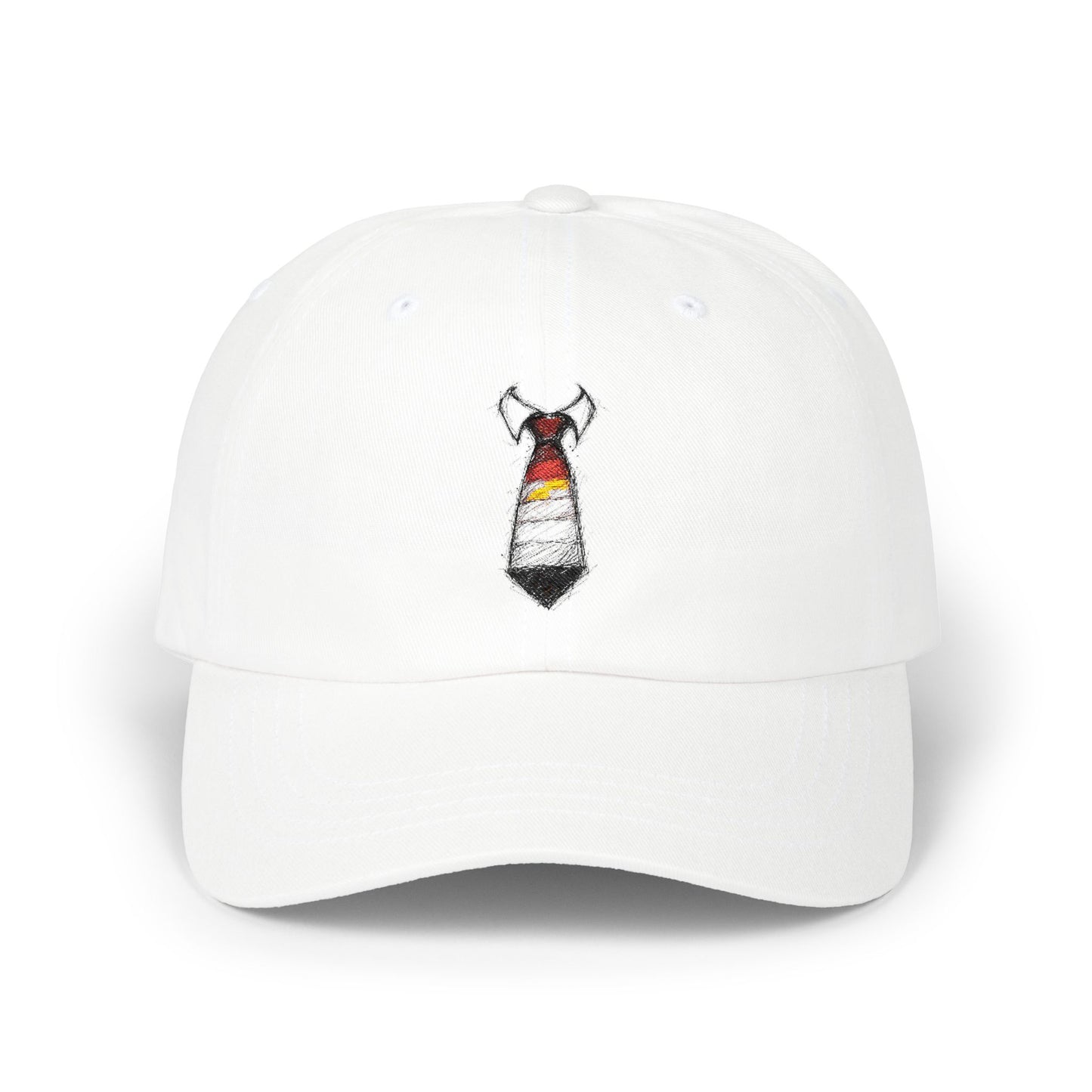 Vibrant Striped Necktie Pride Graphic Cap