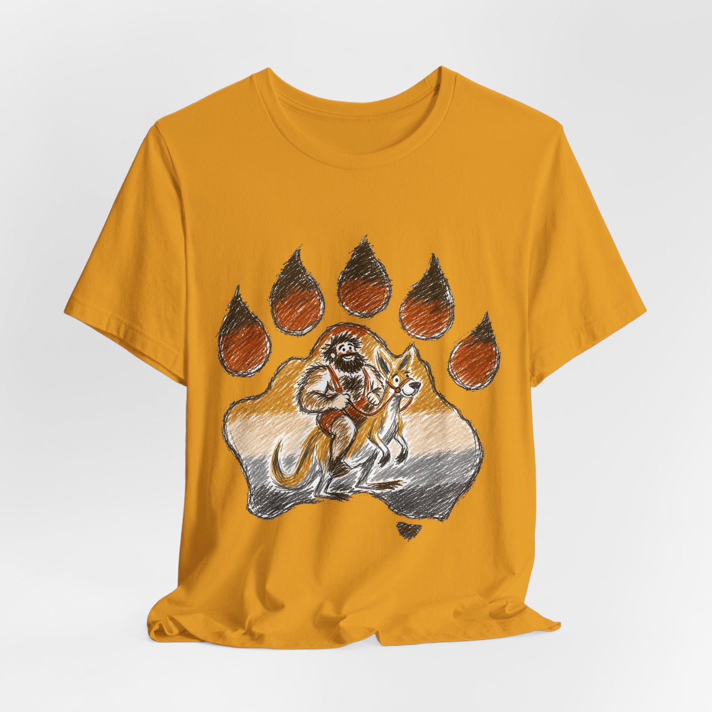 Bear Paw Adventure Tee — Mountain Camper Graphic T-Shirt