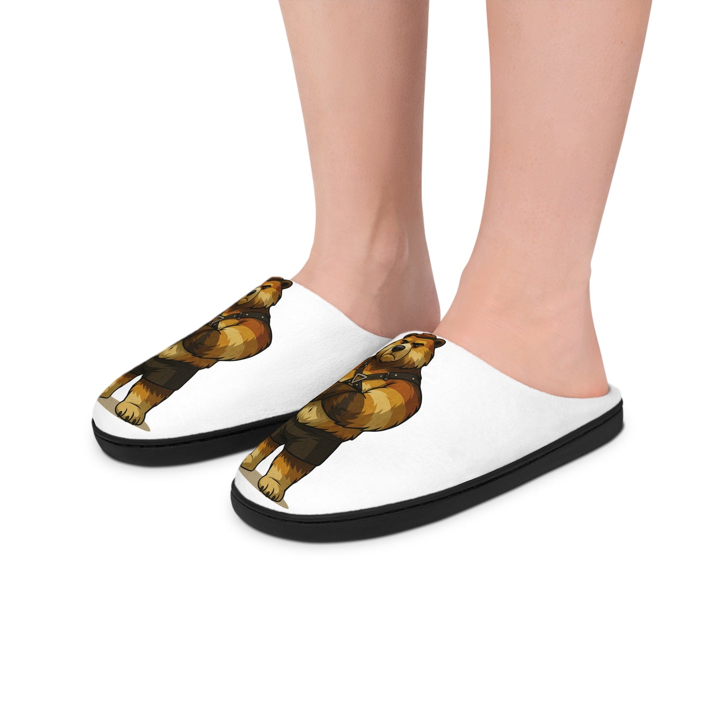 Exceptional Bear Brotherhood Design Fleece Slippers
