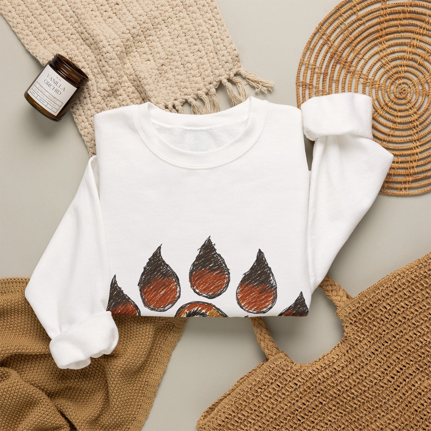 Trendy Australian Mascot Print Pullover