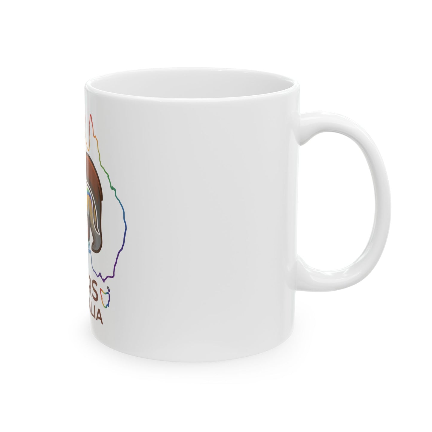 Celestial White Australian Bear Pride Mug