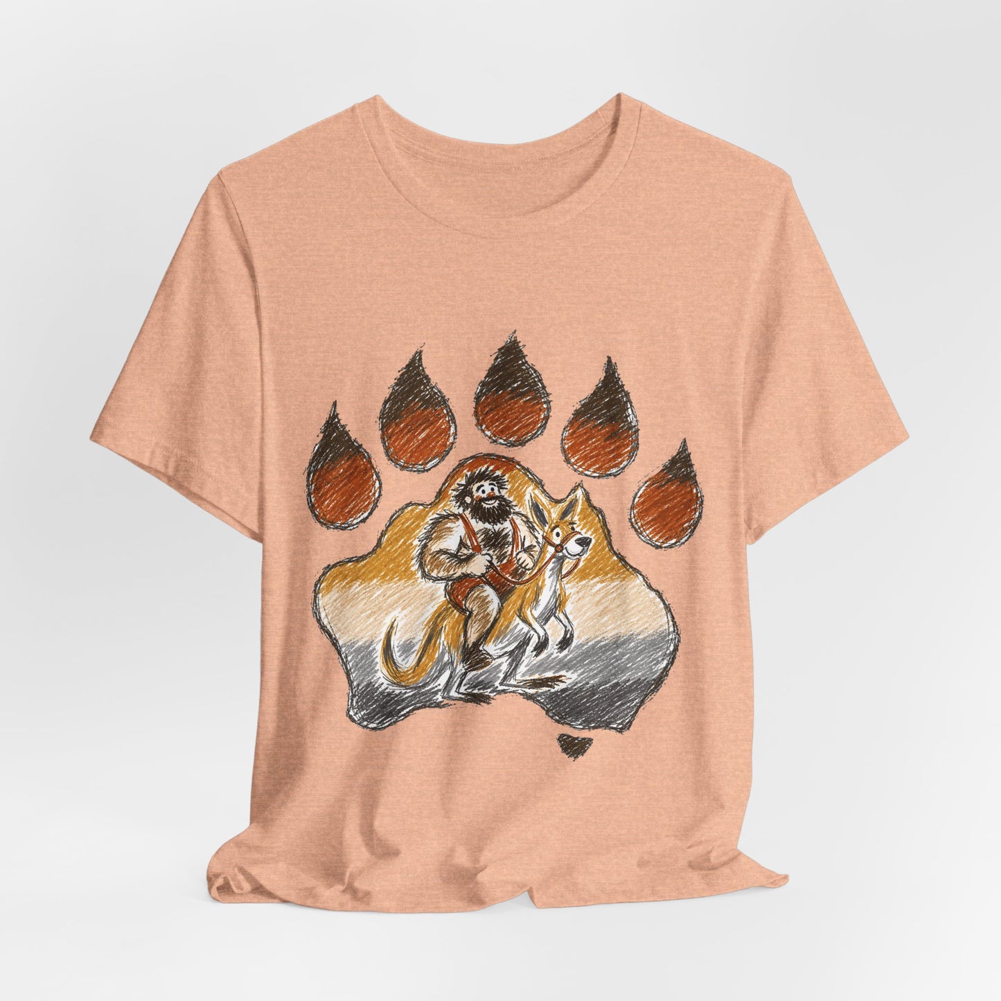 Bear Paw Adventure Tee — Mountain Camper Graphic T-Shirt