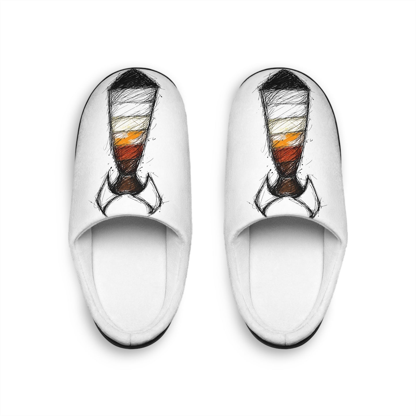 Brilliant Bear Pride Necktie Graphic House Slippers