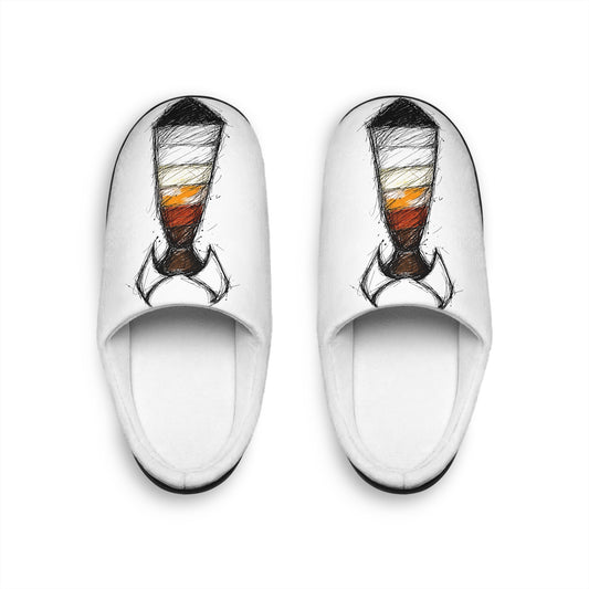 Brilliant Bear Pride Necktie Graphic House Slippers