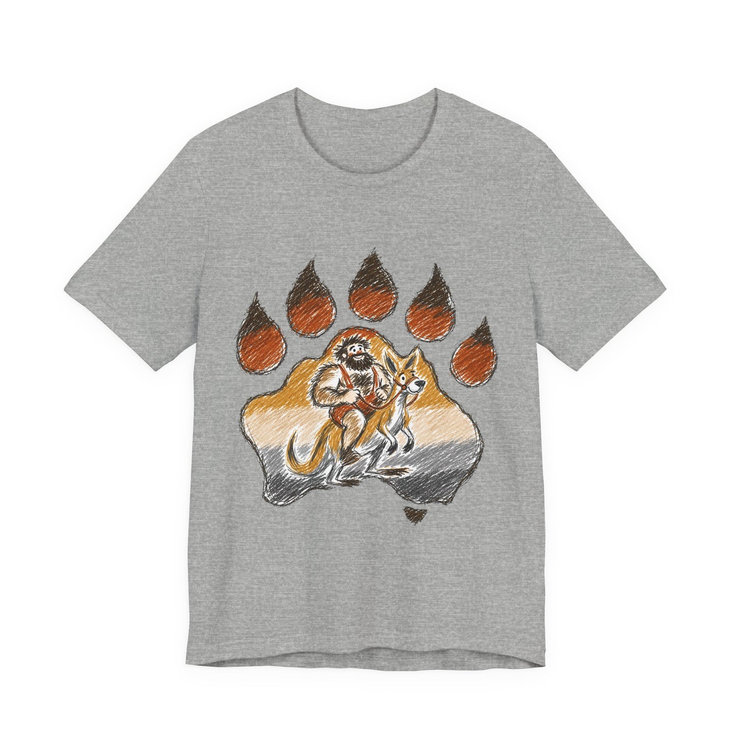 Bear Paw Adventure Tee — Mountain Camper Graphic T-Shirt