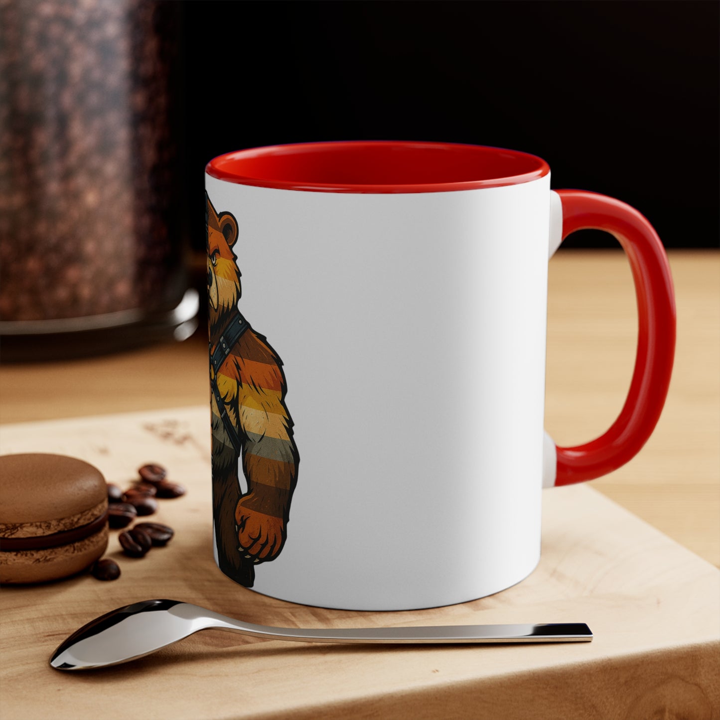 Celeste Bear Brotherhood Split Graphic Two-Tone Coffee Mug