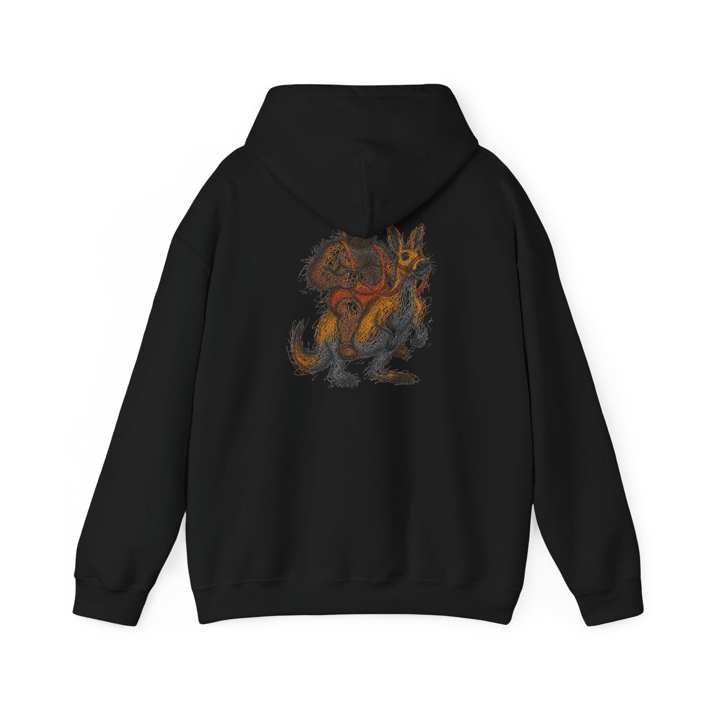 Trendy Australian Mascot Print Pullover Hoodie