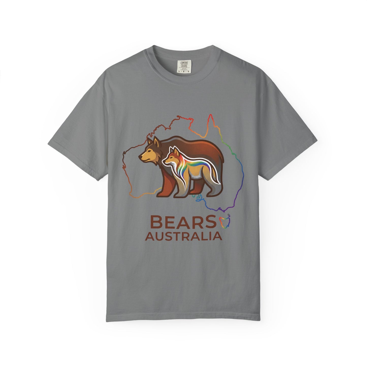 Casual Bears Australia Rainbow Map Print Shirt