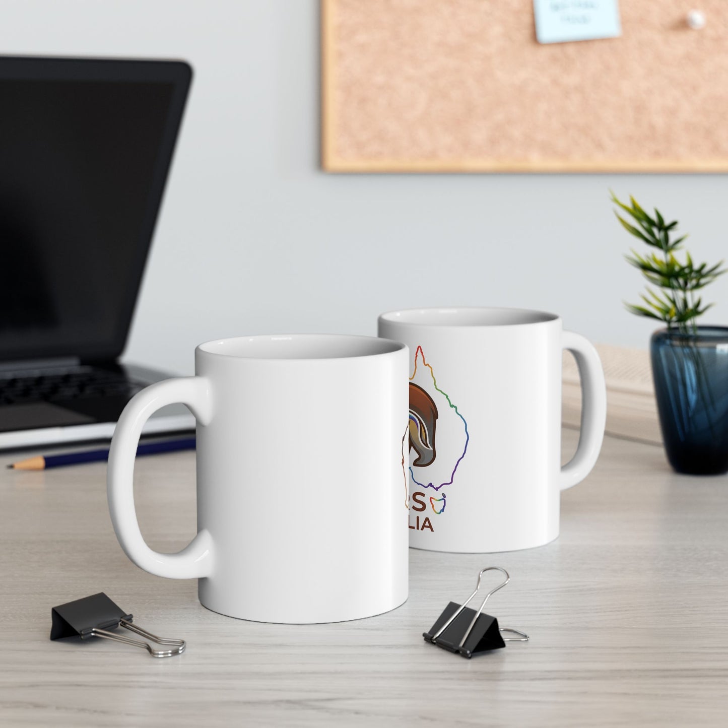 Celestial White Australian Bear Pride Mug