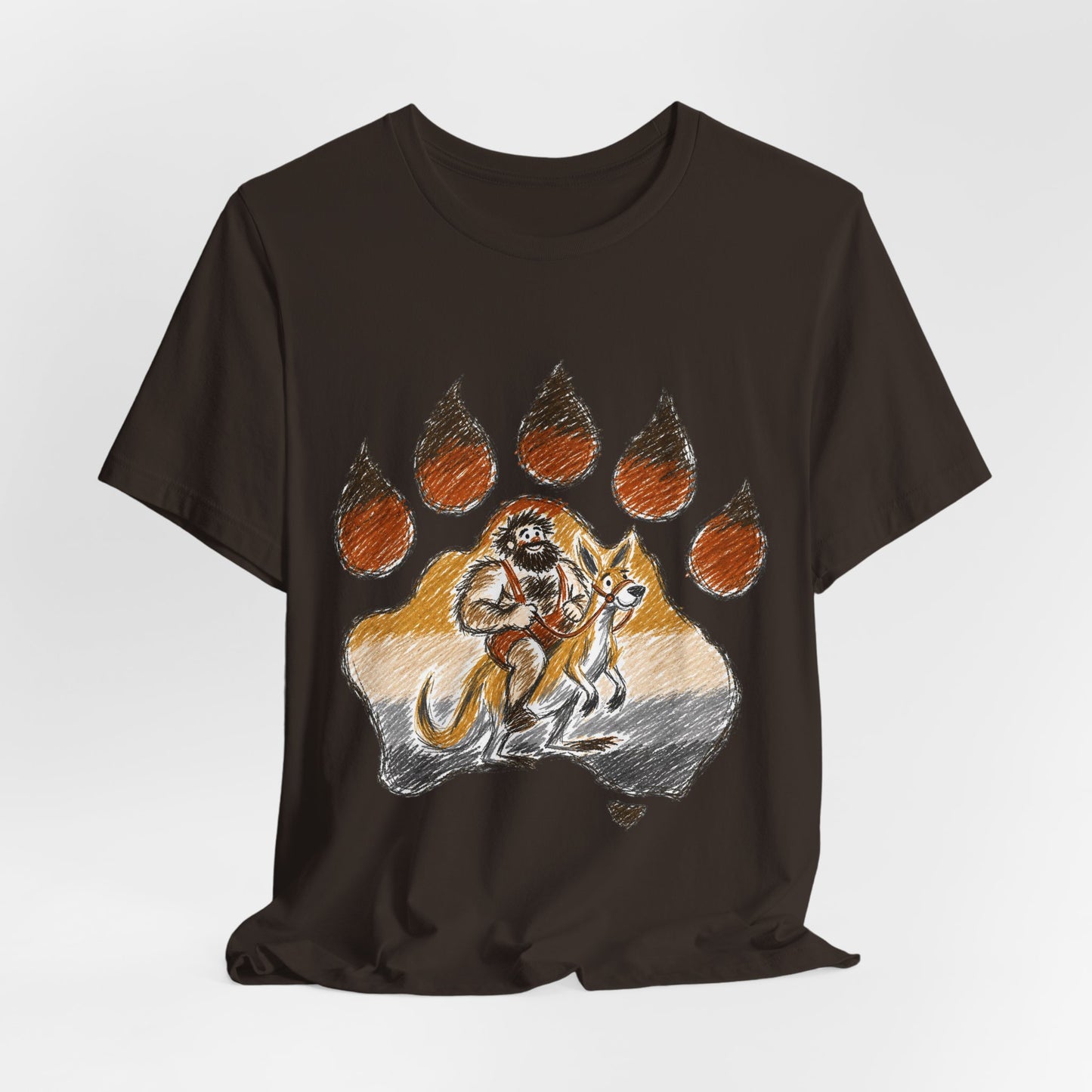 Bear Paw Adventure Tee — Mountain Camper Graphic T-Shirt