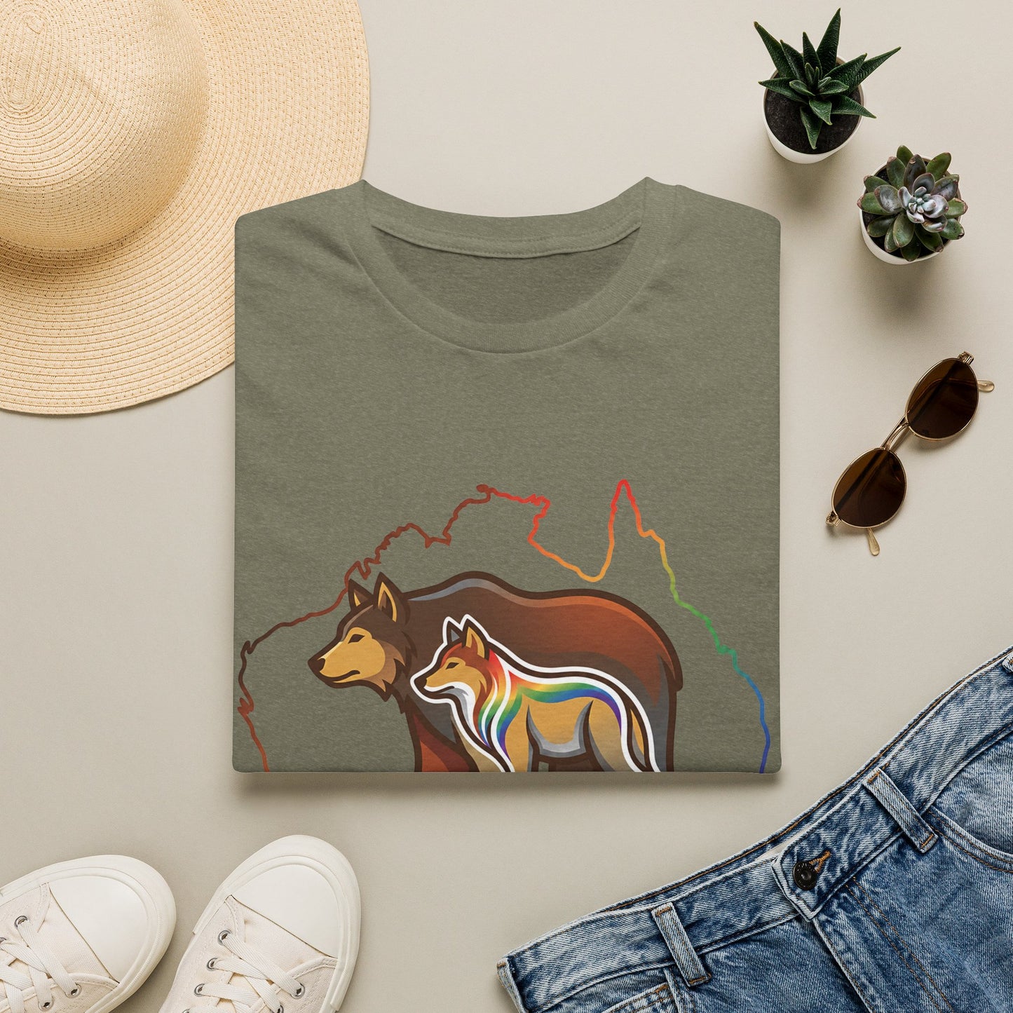 Astral Bears Australia Map Pride T-Shirt