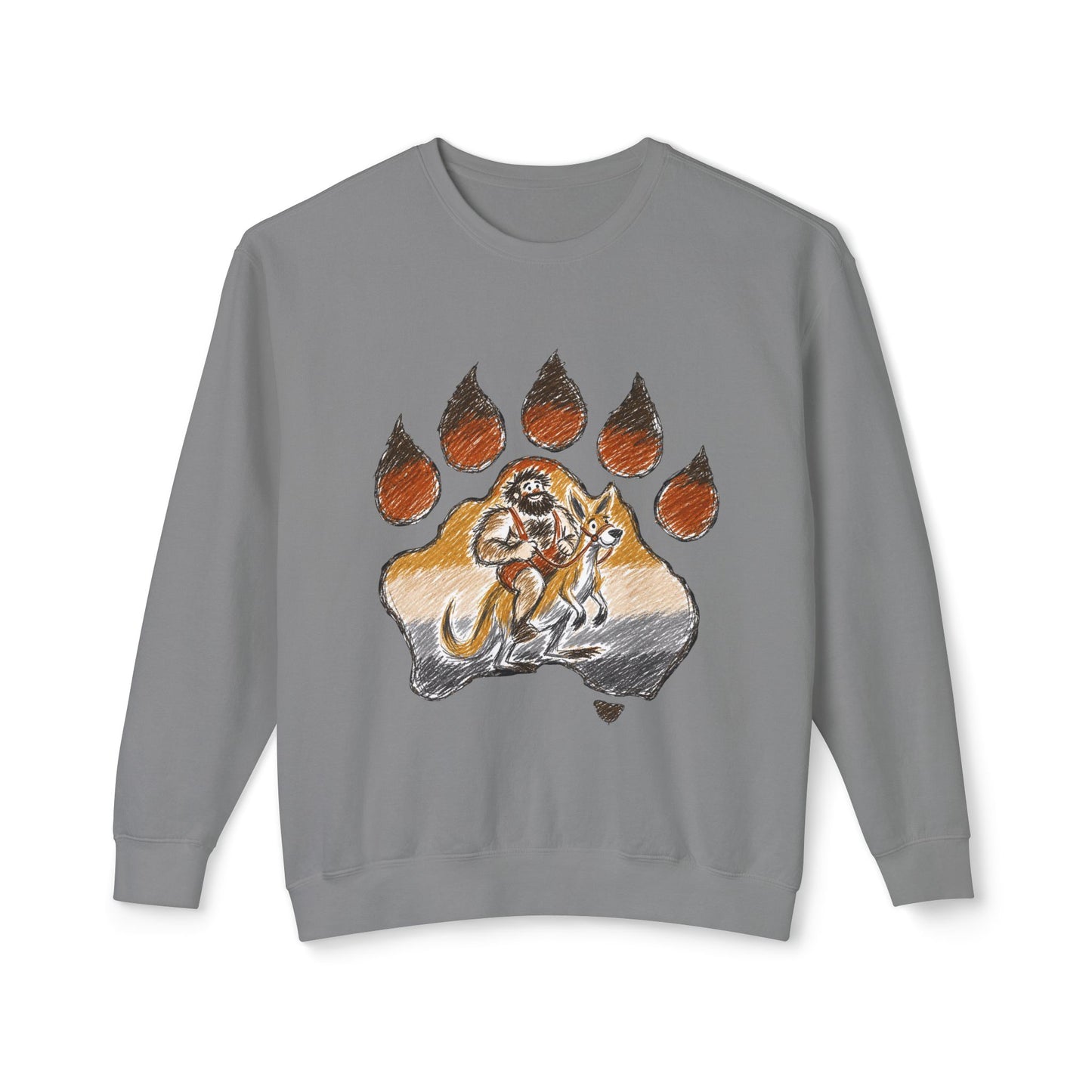 Modern Mascot Paw Design Comfort Pullover