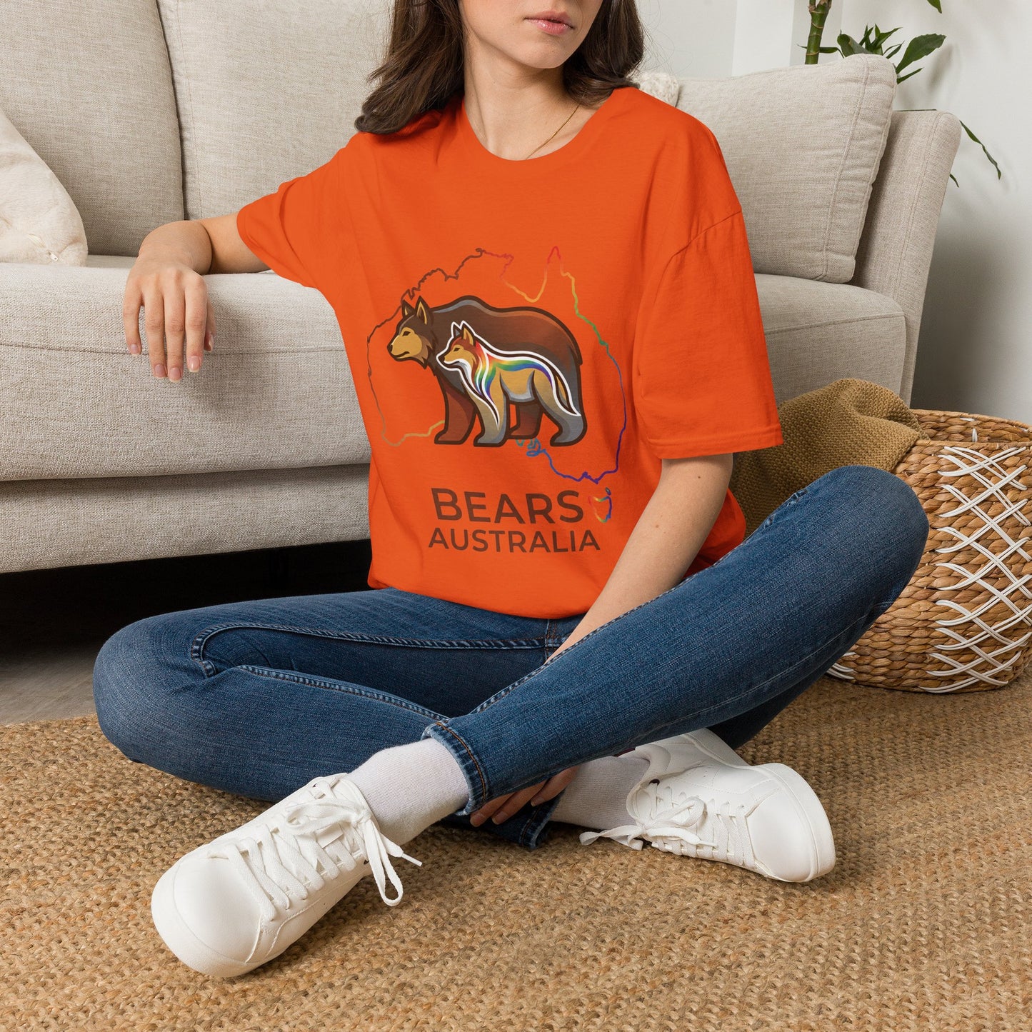 Astral Bears Australia Map Pride T-Shirt