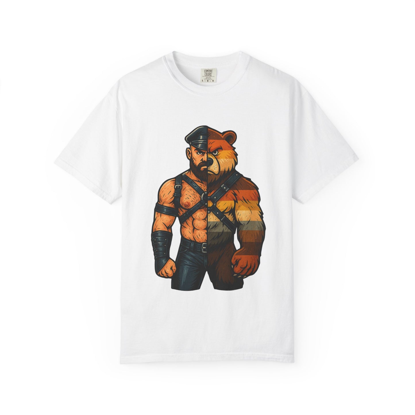 Celeste Bear Brotherhood Split Graphic T-Shirt