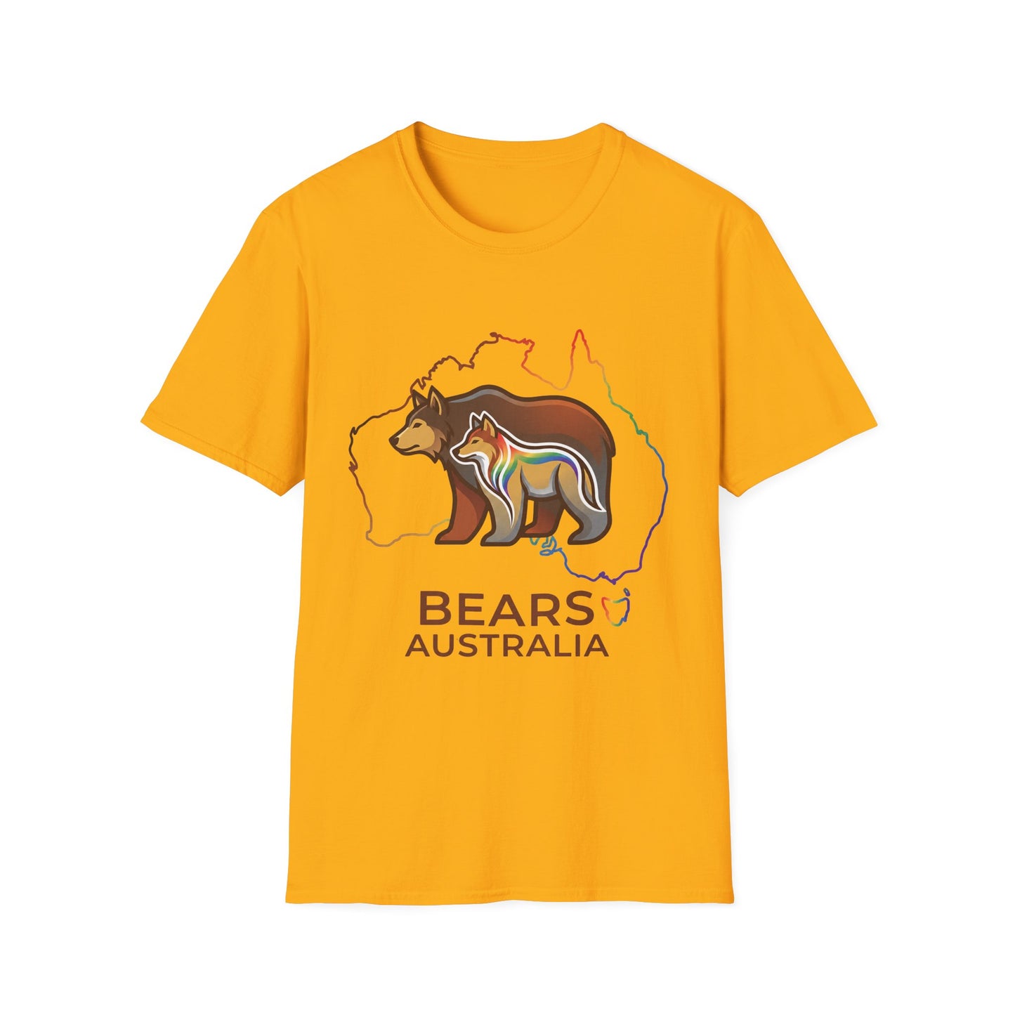 Astral Bears Australia Map Pride T-Shirt